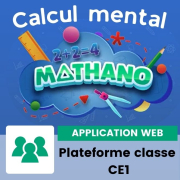 Calcul mental Mathano CE1 (2024) - Version élève