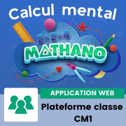 Calcul mental Mathano CM1 (2024) - Version élève