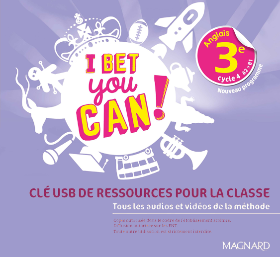 I Bet You Can! 3e - Clé USB Magnard