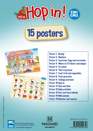 New Hop In! Anglais CM1-CM2 (2019) - Posters