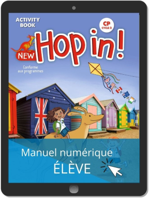 New Hop In! Anglais CP (2021) - Activity book - Manuel numérique élève