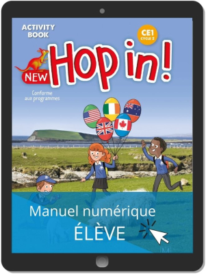 New Hop In! Anglais CE1 (2021) - Activity book - Manuel numérique élève