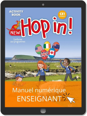 New Hop In! Anglais CE1 (2021) - Activity book - Manuel numérique enseignant