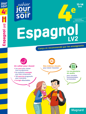 Espagnol 4e LV2 - Cahier Jour Soir