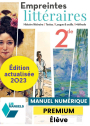 Empreintes littéraires 2de (Ed. num. 2023) - LIB manuel numérique PREMIUM actualisé élève