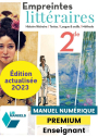 Empreintes littéraires 2de (Ed. num. 2023) - LIB manuel numérique PREMIUM actualisé enseignant