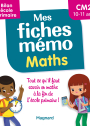 Mes fiches mémo Maths CM2 - Bilan école primaire