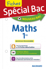 Spécial Bac Fiches Maths 1re (2019)
