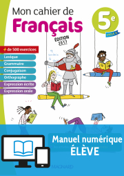 Mon cahier de français 5e (2017) - Manuel numérique élève