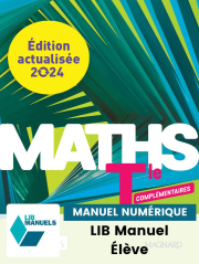 Maths Complémentaire Tle (Ed.num.2023) - Manuel numérique élève