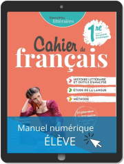 Empreintes littéraires Français 1re (Ed. num. 2022) - Cahier consommable – Manuel numérique élève consommable