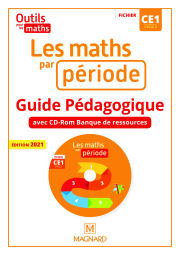 Outils pour les Maths CE1 (2021) - Les Maths par période - Guide pédagogique avec CD-Rom banque de ressources