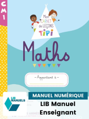Tipi CM1 : Mon carnet de leçons de maths (2022) - Manuel numérique enseignant