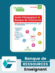 Les Maths par période CP (2022) - Version numérique - Guide pédagogique PDF + Banque de ressources à télécharger