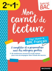 Spécial Bac Mon carnet de lecture Bac Français 2024