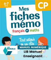 Mes fiches mémo Français et Maths CP - Manuel numérique enseignant