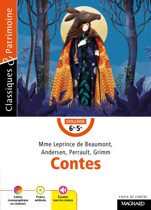 Couverture de Contes - Charles Perrault, Jeanne Leprince De Beaumont, Jacob et Wilhelm Grimm, Hans Christian Andersen